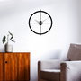 Wallity Reloj de Pared Decorativo de Metal Negro